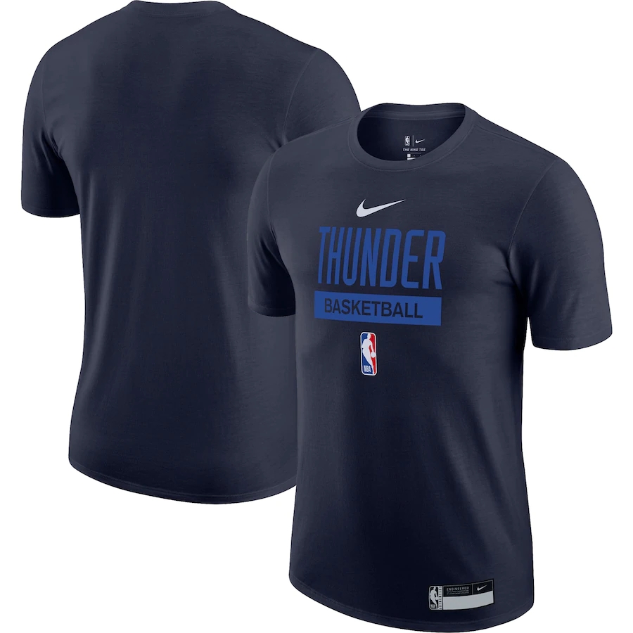 Men's Oklahoma City Thunder Navy 2022/23 Legend On-Court Practice Performance T-Shirt Men's Oklahoma City Thunder Navy 2022/23 Legend On-Court Practice Performance T-Shirt